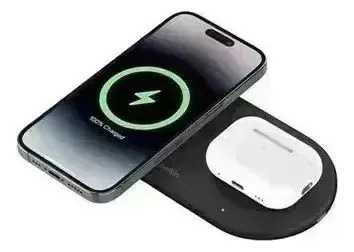 Cargador Inalámbrico 15W Con USB-C 5W