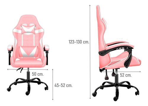 Silla Gaming Rosa/Blanca