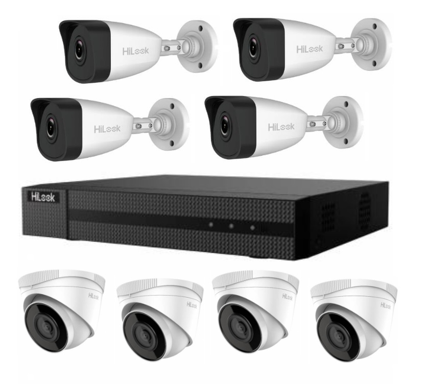 NVR 8 Canales PoE + 8 Cámaras IP PoE Genérico