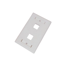 Faceplate 2 Puertos Cat5e/6