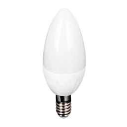 Lámpara LED Tipo Vela 5W Luz Cálida Base E14