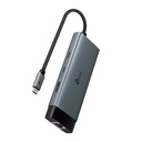 Hub USB-C 6 Puertos Gigabit Con HDMI 4K Y Carga Rápida 100W