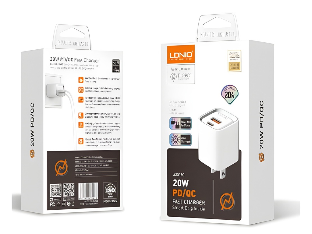 Cargador De Pared 20W USB-C Dual
