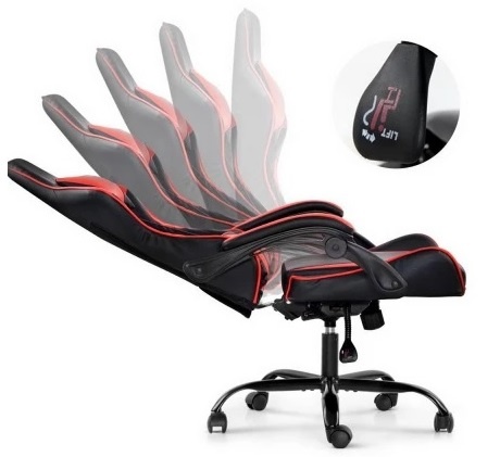 Silla Gaming Lumax ROM Negro/Rojo
