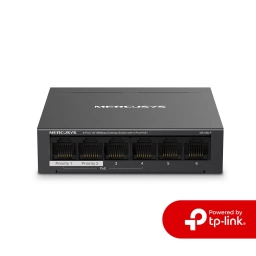 Switch No Administrable 6 Puertos Rj45 10/100 Mercusys Con PoE+