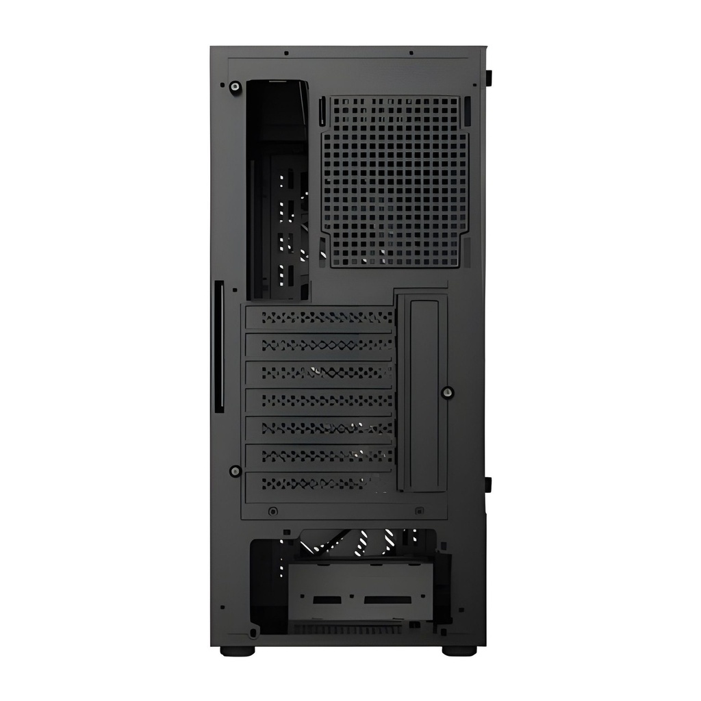Gabinete PC Mid-Tower Atx Negro Vidrio Templado 3x120mm Rgb