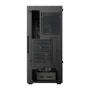 Gabinete PC Mid-Tower Atx Negro Vidrio Templado 3x120mm Rgb