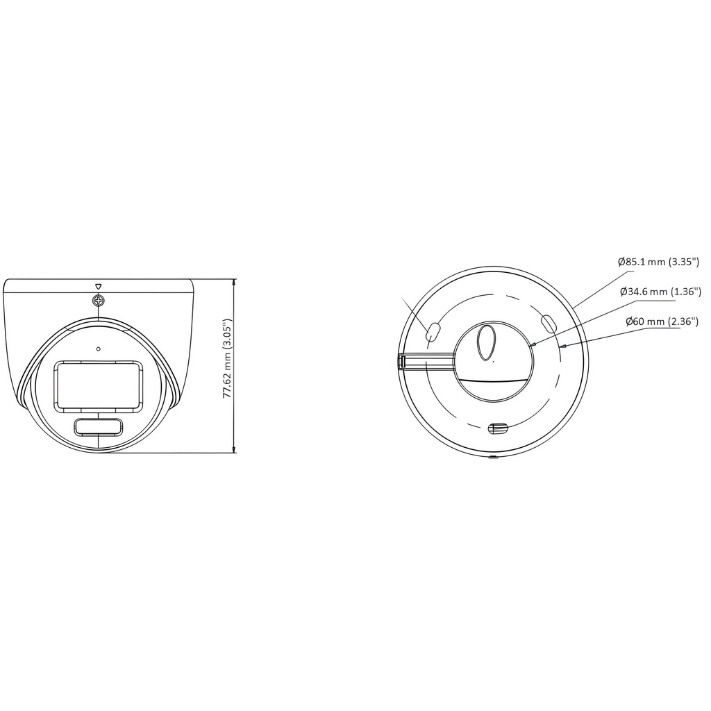 Cámara IP Torreta 4MP Exterior 2.8mm Luz Blanca 20m