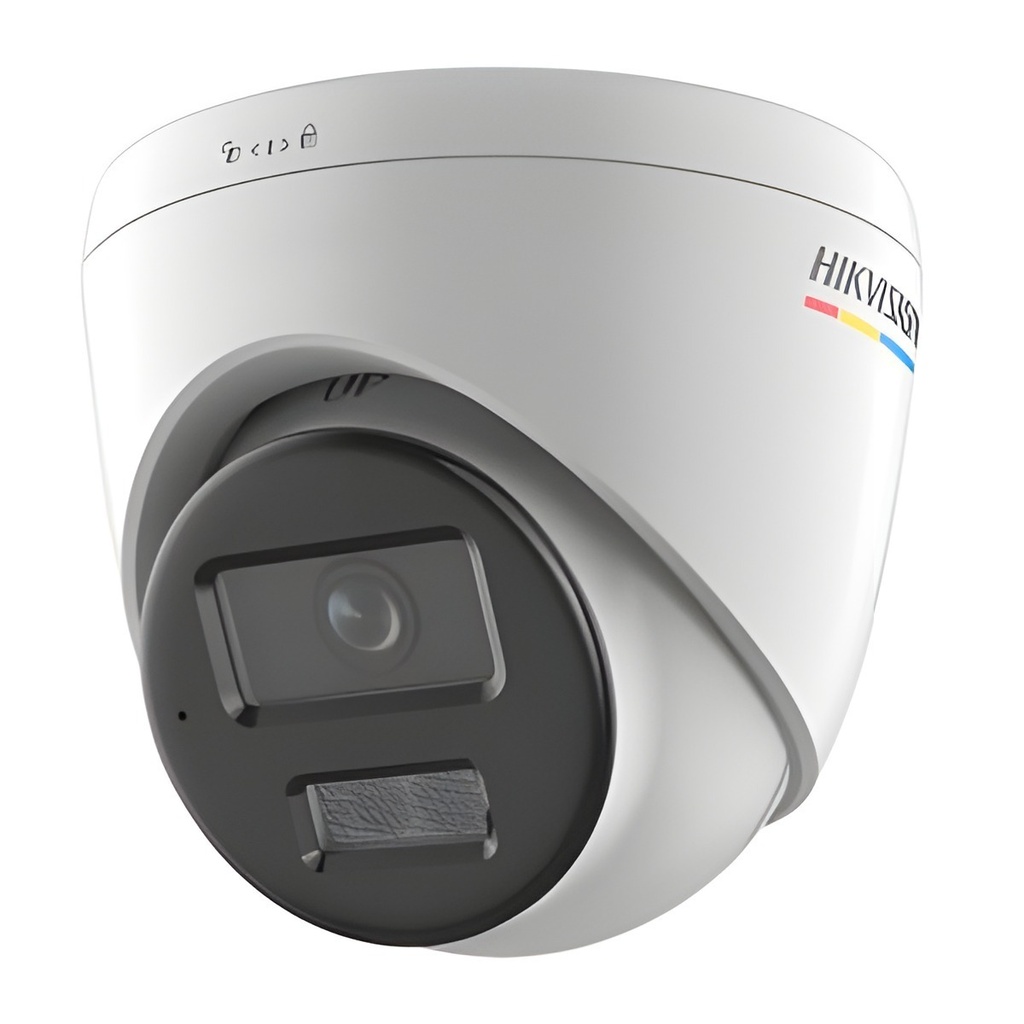 Cámara Torreta IP 2MP Exterior 2.8mm/4mm ColorVu Infrarroja 30m Con Audio