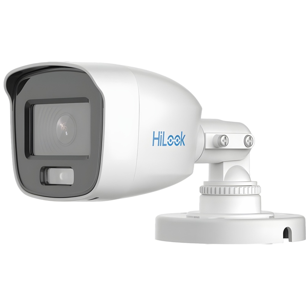 Cámara HD Analógica Bullet Exterior 2MP 3.6mm Luz Blanca 20m 0.001Lux ColorVu IP66