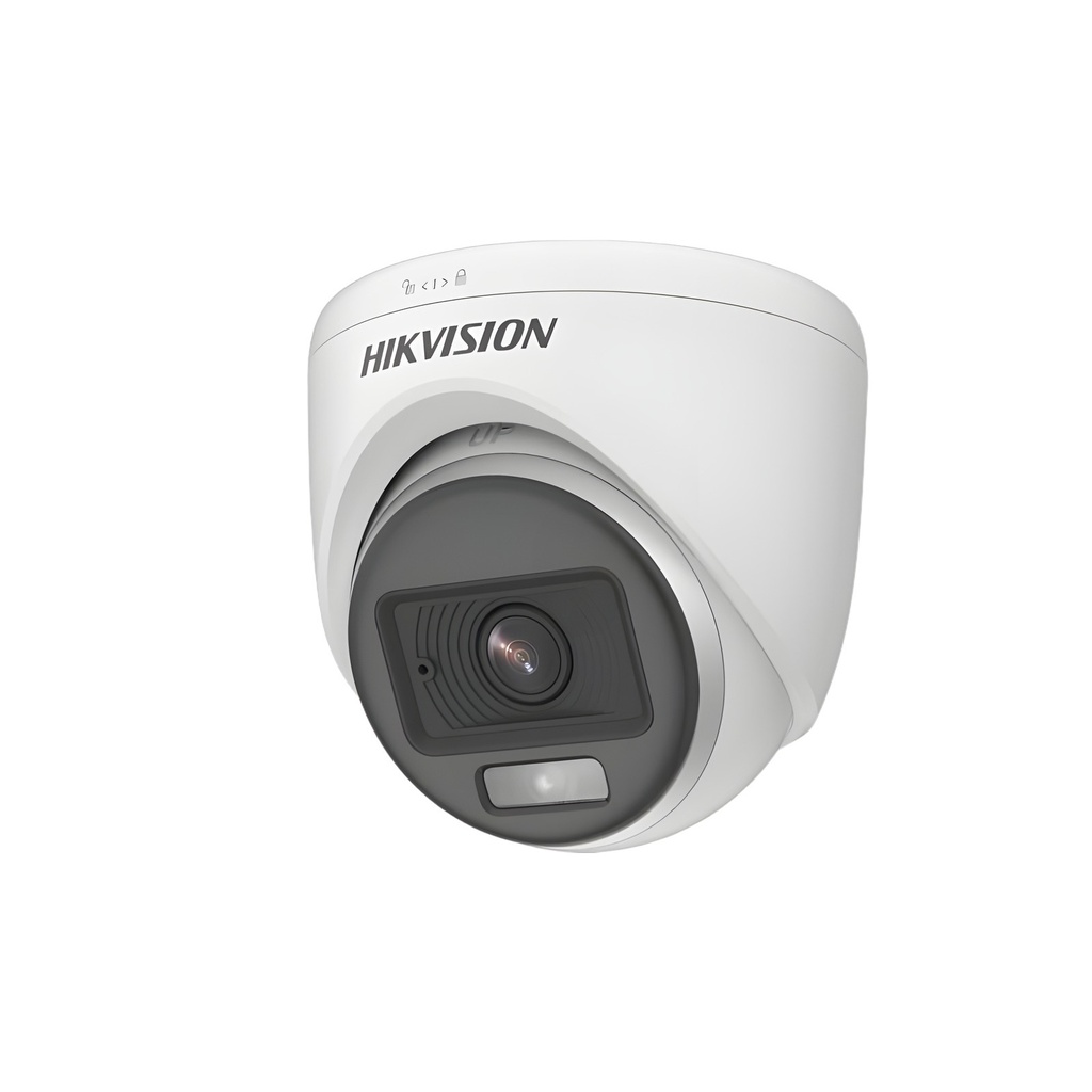 Cámara HD Analógica Torreta Exterior 4MP 2.8mm Luz Blanca 20m 0.001Lux Audio Bidireccional ColorVu