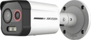 Cámara IP Bullet Exterior 4MP 2.6mm + 6mm Térmica Y Óptica 30m Luz Blanca Con Audio Y Alarma