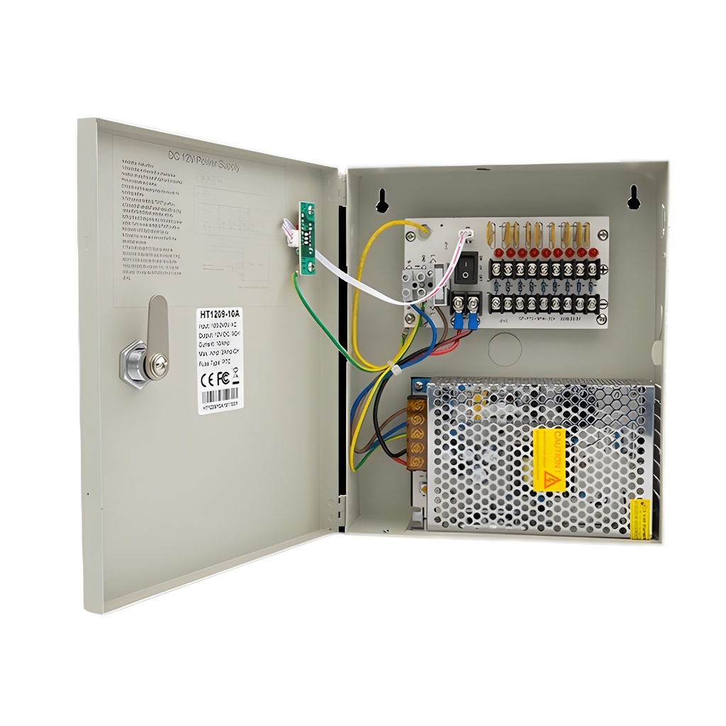 Fuente Conmutada 12V 10A 9 Salidas