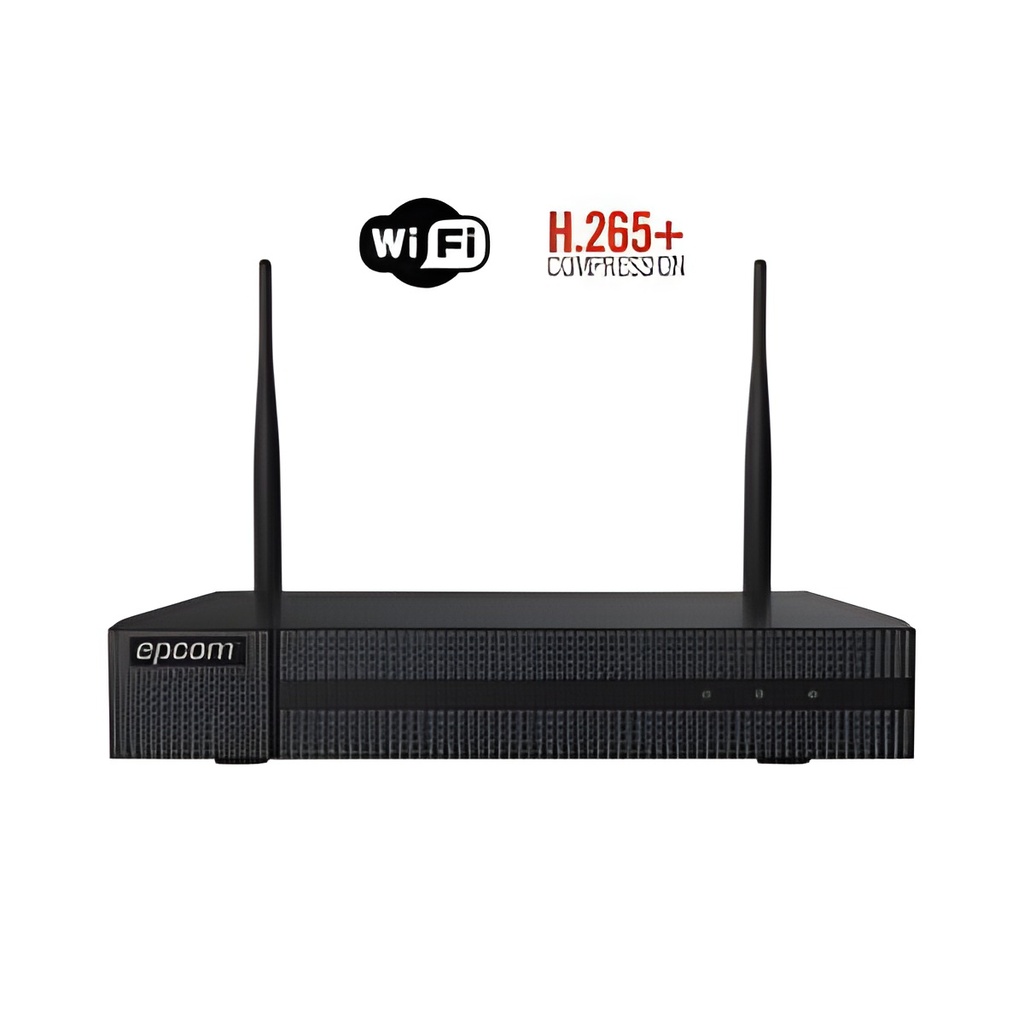 NVR 8 Canales 4MP H.265+ Wi-Fi