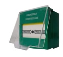 Pulsador De Emergencia Reseteable Con Tapa Verde