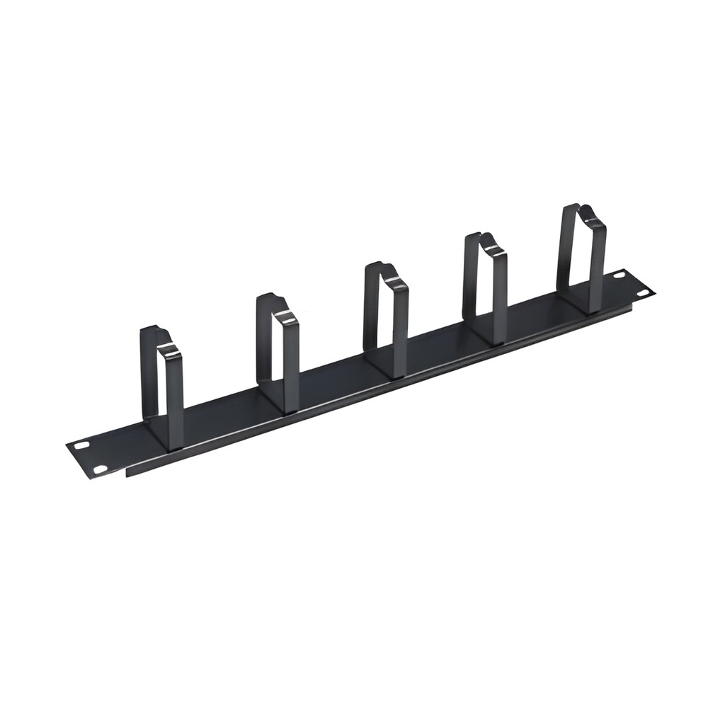 Organizador De Cables Vertical 1U Metal Negro