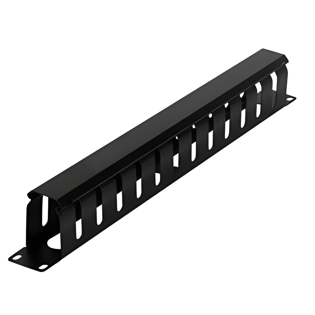 Organizador De Cables Horizontal 1U Metal
