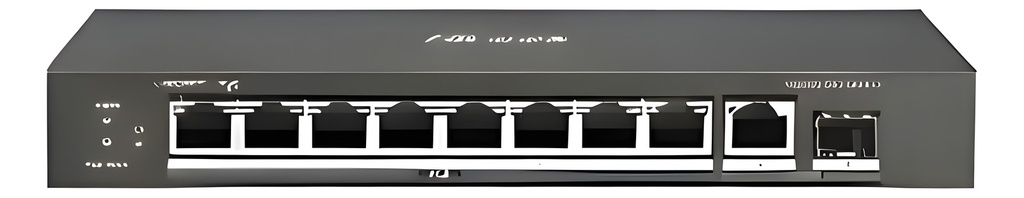 Switch No Administrable 8 Puertos Gigabit PoE+ Con 2 Uplinks
