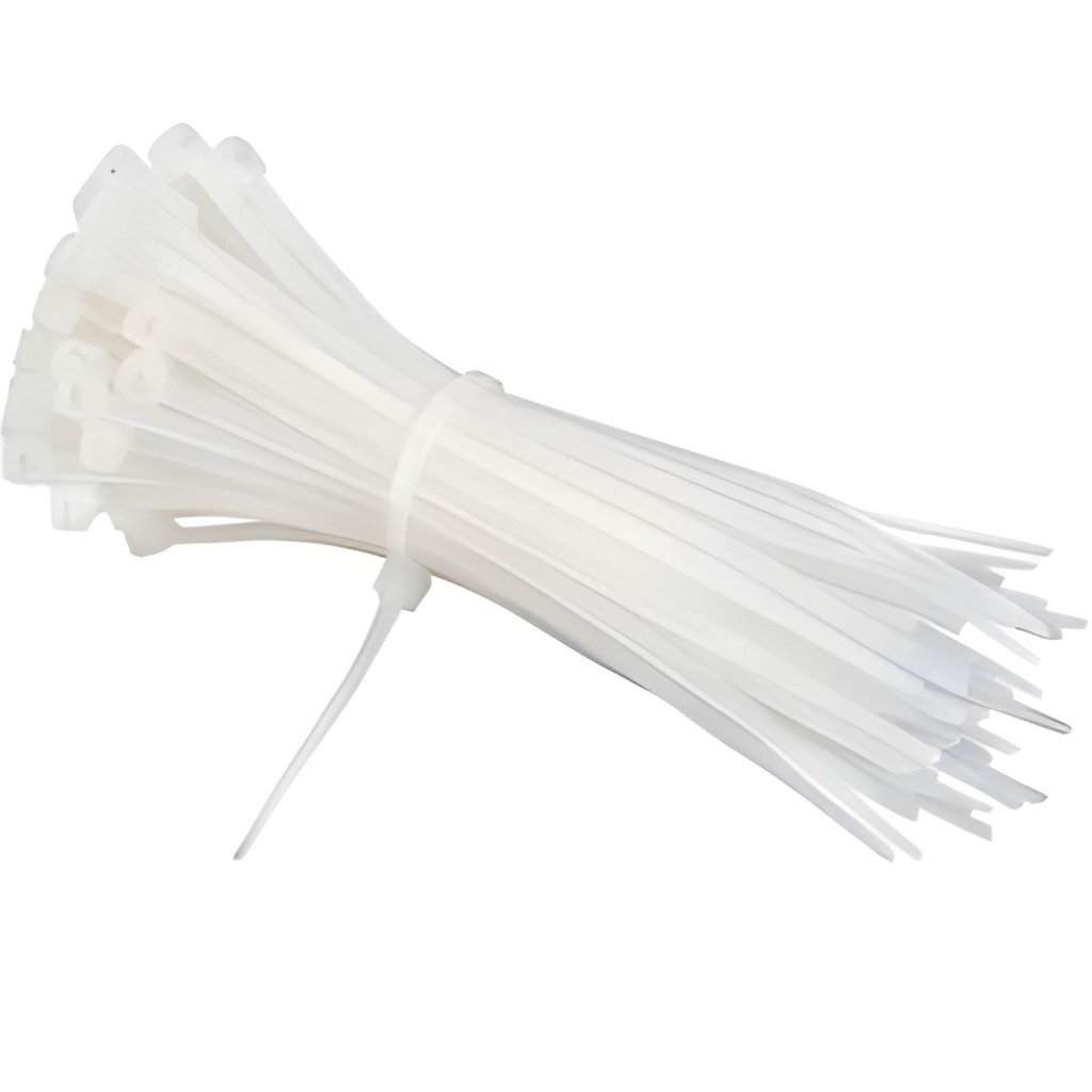 Precinto Con Abrazadera 300x4.8mm Blanco