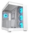 Gabinete Mid-Tower Atx Con Iluminación Argb Y Ventana Tempered Glass Blanco