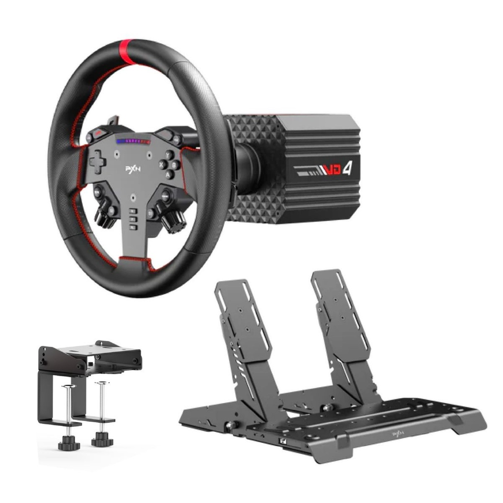 Volante Gaming Con Freno Y Montura Vd4