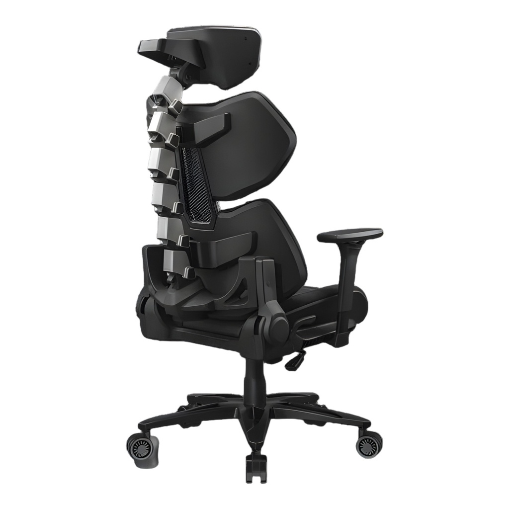 Silla Gamer Negro/Gris Polipiel Reposabrazos 3D Reclinable 130kg