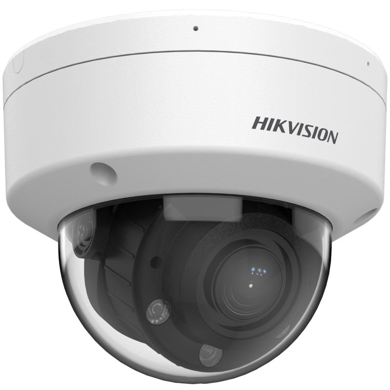 Cámara Domo Varifocal IP 2MP Exterior 2.8-12mm Luz Híbrida 30m Audio