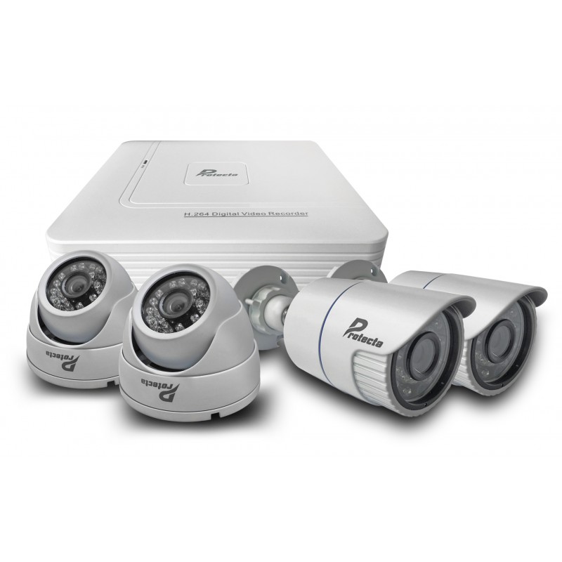 Kit De Videovigilancia IP 4 Canales 2MP