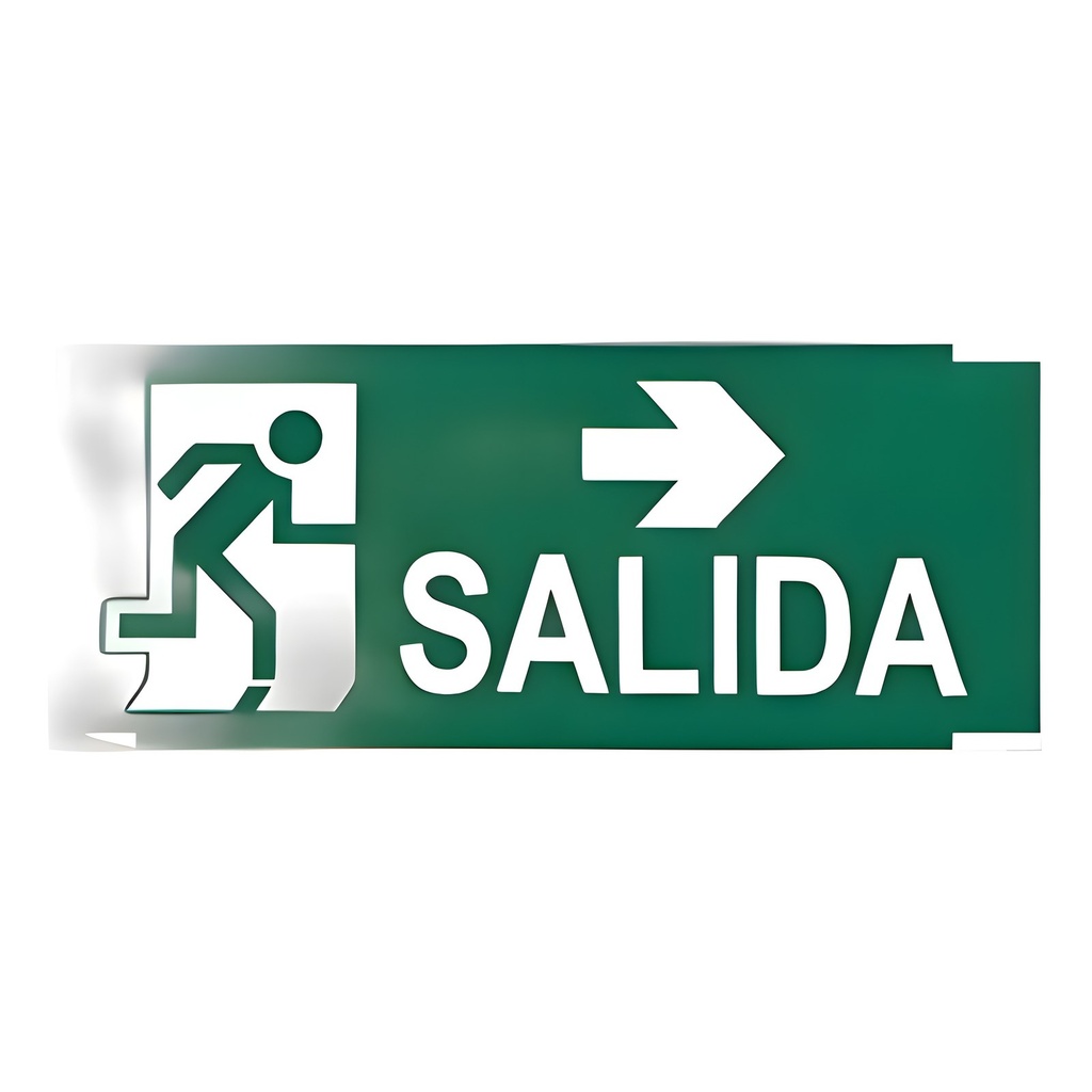 Cartel Fotoluminiscente De Salida Izquierda