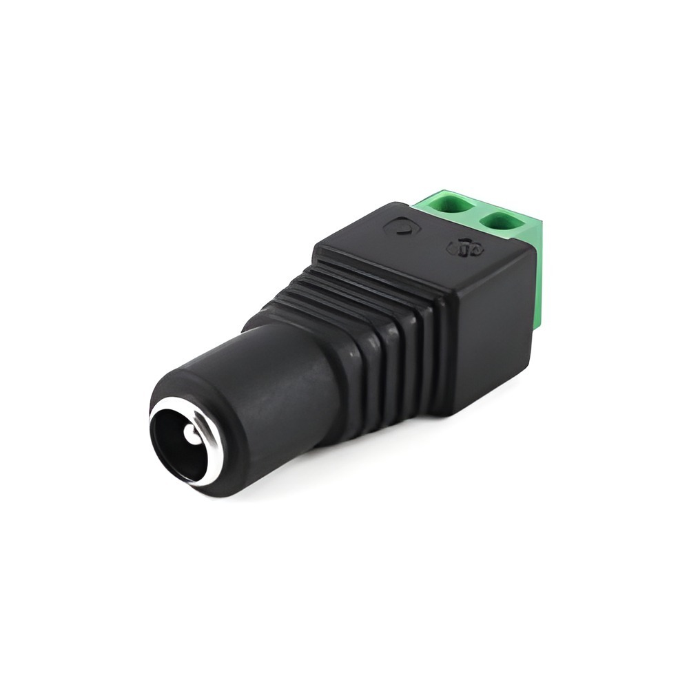 Conector National Hembra 12V 2.1mm Con Bornera