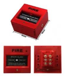 Avisador Manual Con Frente De Vidrio