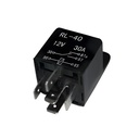 Módulo De Alarma Relé Cableado 12V 30/40A Con Soporte Y 5 Terminales
