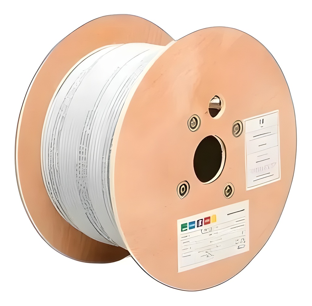 Cable Coaxial RG59 Interior 305m Vivo Cobre Forro PVC Blanco