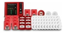 Kit Sistema De Incendio Convencional 8 Zonas