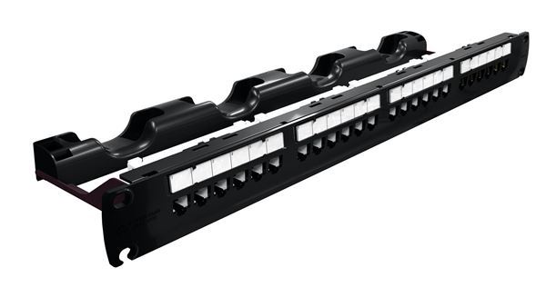 Patch Panel Cat6 Cargado 19" 1U 24 Puertos T568A/B
