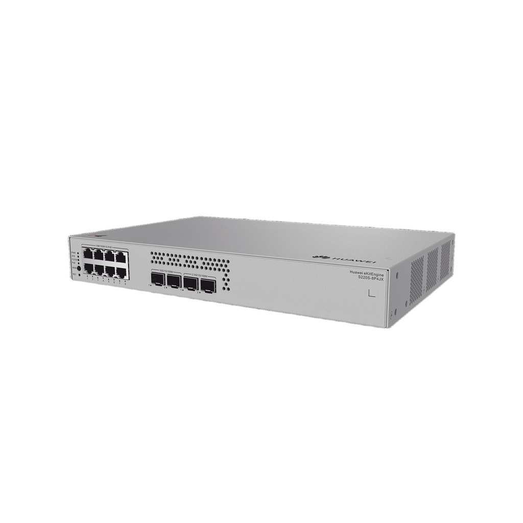 Switch No Administrable 8 Puertos Gigabit 2 Uplinks 2.5G Sfp Y 10G Sfp PoE