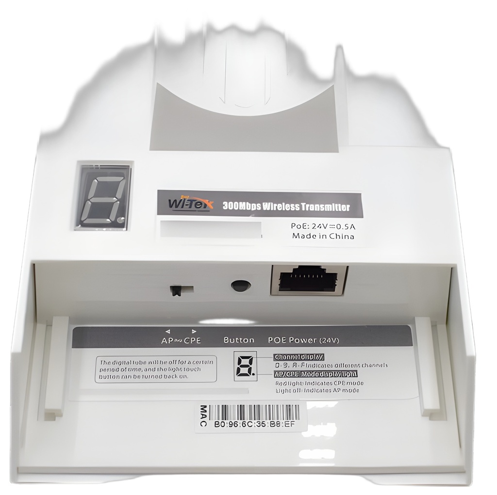 Radioenlace 2.4GHZ 300Mbps IP65 PoE