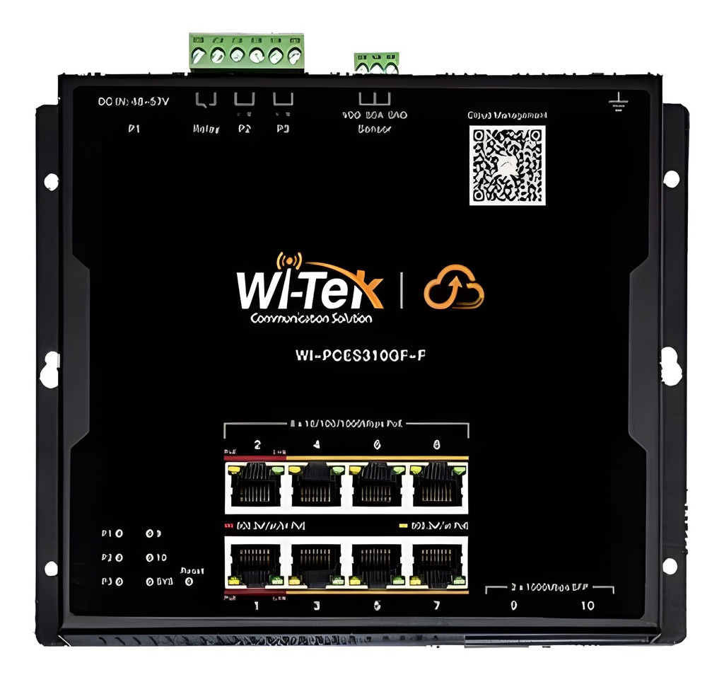 Switch No Administrable 8 Puertos Gigabit 2 Uplinks Fibra PoE