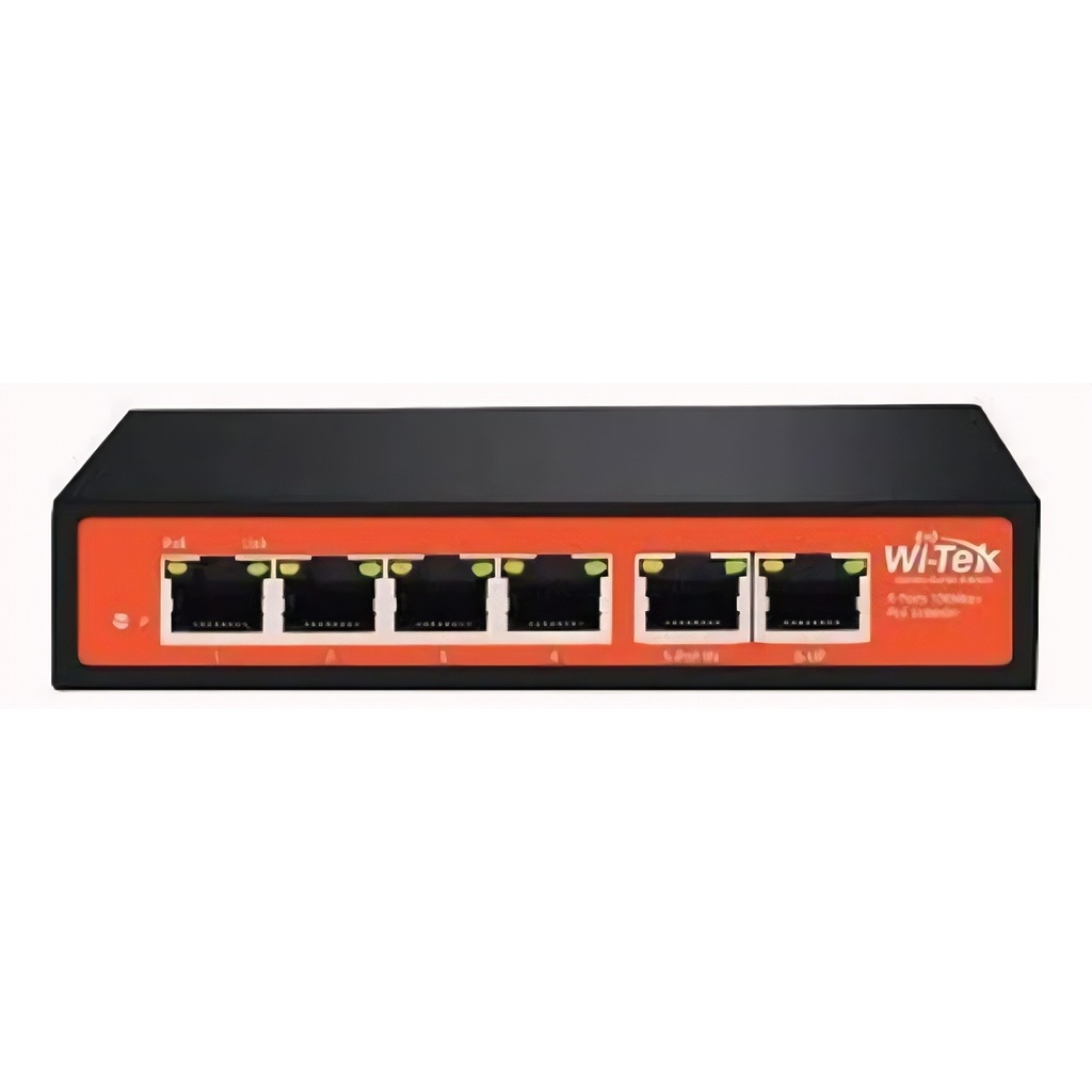 Switch No Administrable 5 Puertos Gigabit 1 Uplink PoE+ 60W
