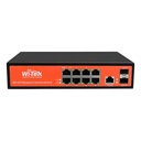 Switch No Administrable 10 Puertos Gigabit 2 Uplinks Sfp PoE