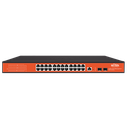 Switch No Administrable 24 Puertos Gigabit 2 Uplinks Fibra PoE 370W