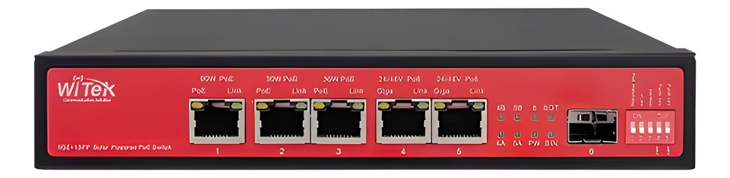 Switch No Administrable 6 Puertos Gigabit 1 Uplinks Gigabit PoE 15W