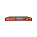Switch No Administrable 24 Puertos Gigabit 2 Uplinks Sfp PoE 802.3af/at 280W