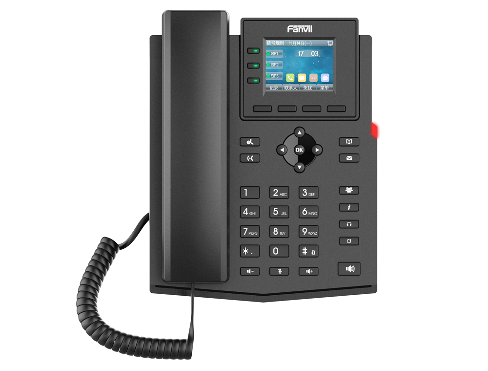 Teléfono IP 4 Líneas Sip Con Pantalla LCD Y Conexión 2 Hilos