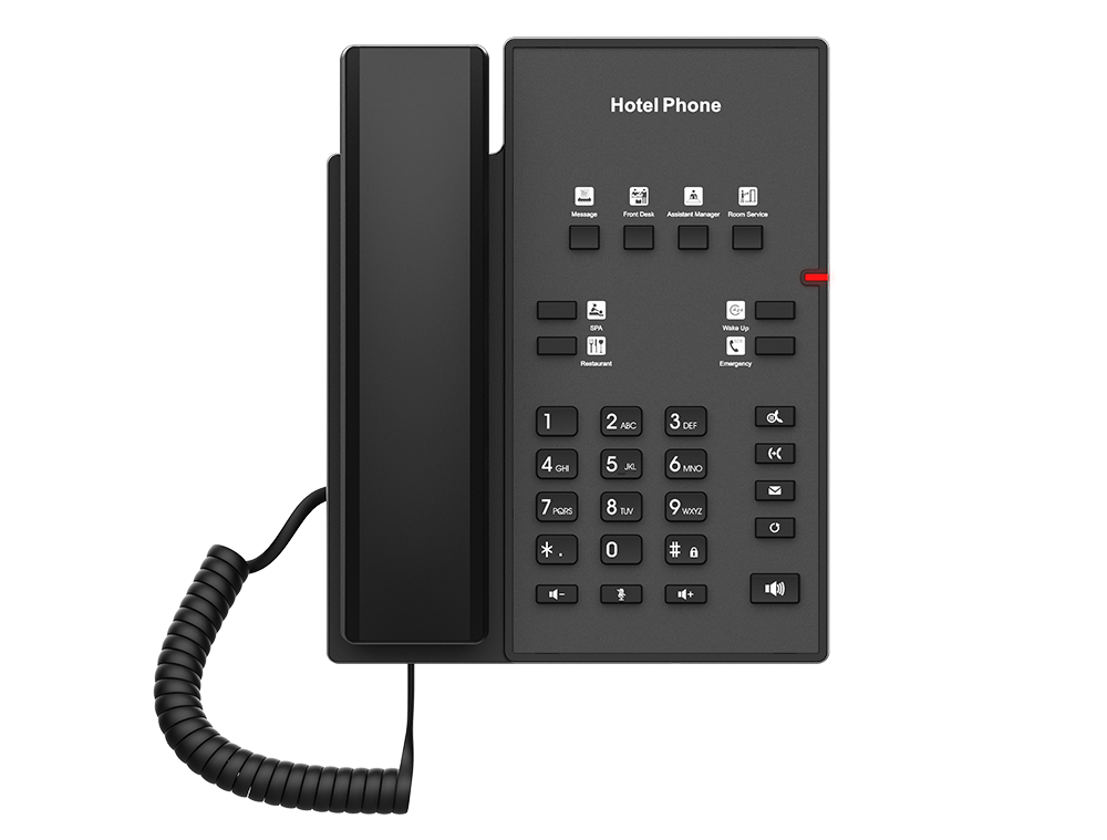Teléfono IP Con Pantalla LCD Para Hotel