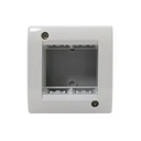 Caja De Embutir 2 Módulos Gris