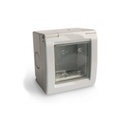 Caja De Embutir 2 Módulos Con Membrana Ip55 Gris