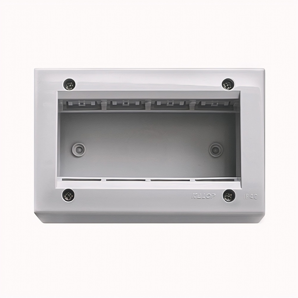 Caja Estanco 4 Módulos Ip55 Gris