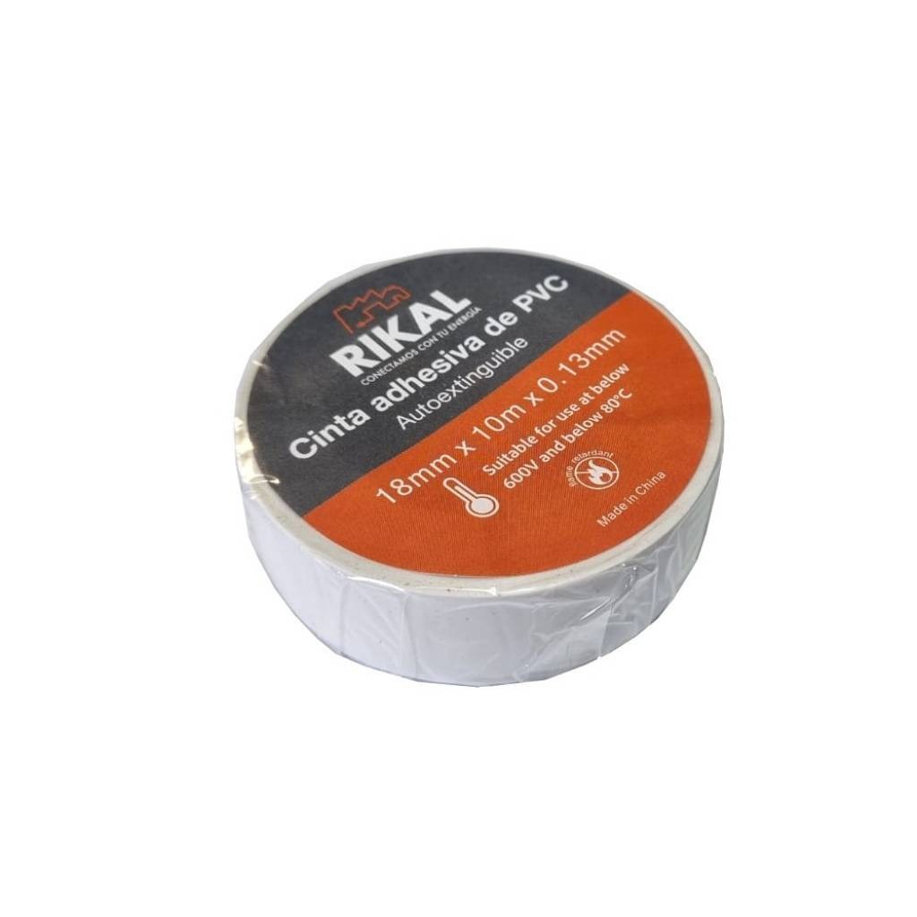 Cinta Aisladora PVC 9m Blanca