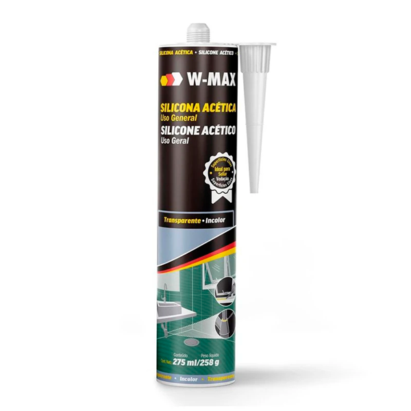 Silicona Acética Transparente Uso General 275ml Wurth